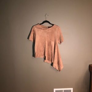 Suede tan Blouse